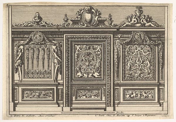 Design for a Choir Screen with Two Variants, from: Clôtures de chapelles