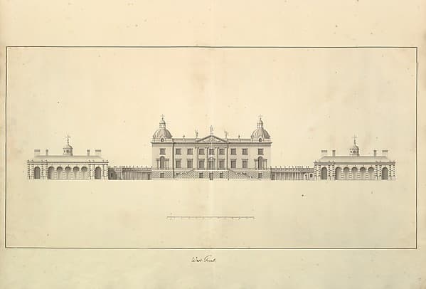 The West Front of Houghton Hall, Norfolk, Elevation