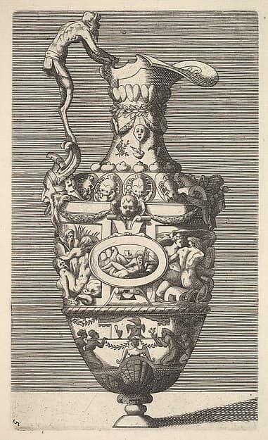 Vase with a River God in an Oval Medallion