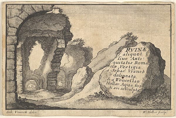Roman Ruins, second version of title-page