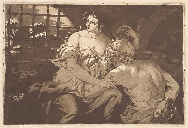 La charité romain (Roman Charity), in an album containing Recueil de Compositions par Lagrenée Le Jeune (Collection of Compositions by Lagrenée the Younger)