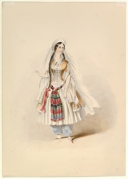 Costume Study for Blonde in the "Abduction from the Seraglio" by W.A. Mozart