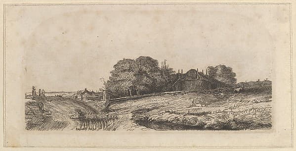 Landscape with a Haybarn and a Flock of Sheep (copy)