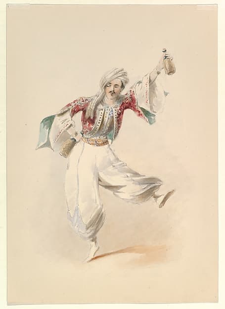 Costume Study for Pedrillo in the "Abduction from the Seraglio" by W.A. Mozart