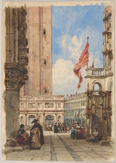 St. Mark's Square, Venice, with Loggetta