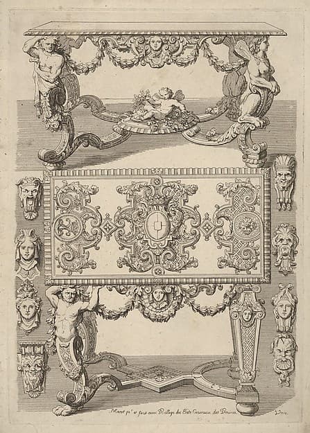 Table Designs, from 'Nouveaux Liure d'Orfevrerie'