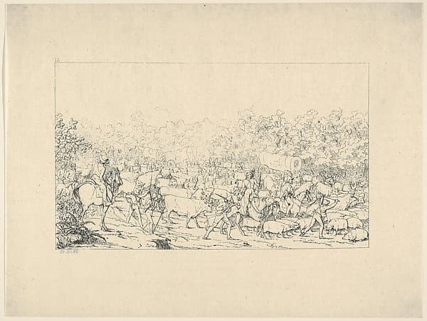 Return of a Raiding Party from Pennsylvania (from Confederate War Etchings)