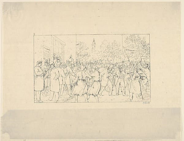 Election in Baltimore, November, 1862 (from Confederate War Etchings)