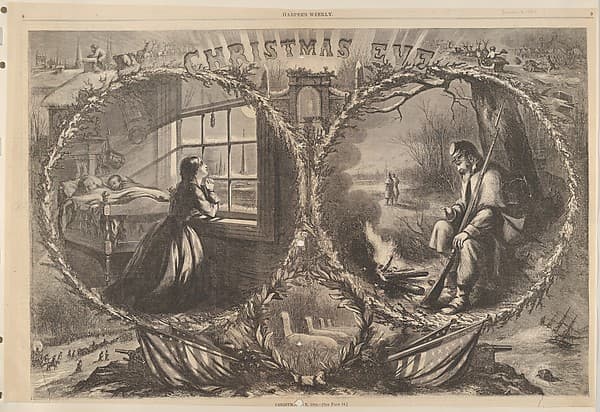 Christmas Eve, 1862 (from "Harper's Weekly," vol. 7, pp. 8-9)