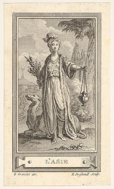 L'Asie, from the Almanach iconologique