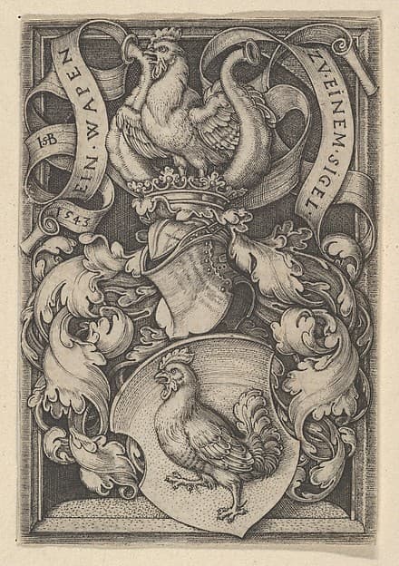 Coat of Arms with a Cock