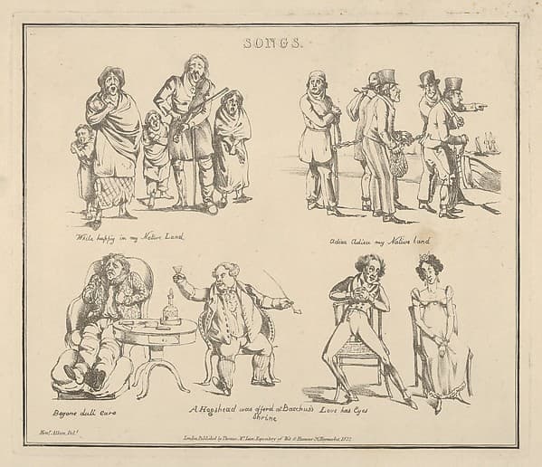 Songs: "While happy in my Native Land..."