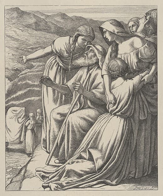 The Passage of the Jordan, from "Dalziels' Bible Gallery"