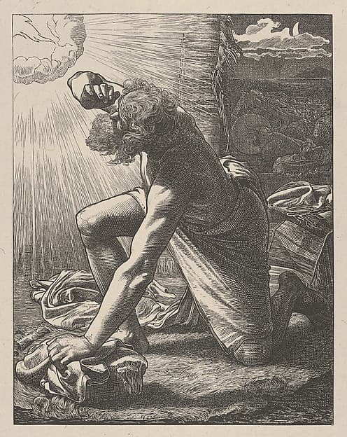 Jacob Hears the Voice of the Lord, from "Dalziels' Bible Gallery"