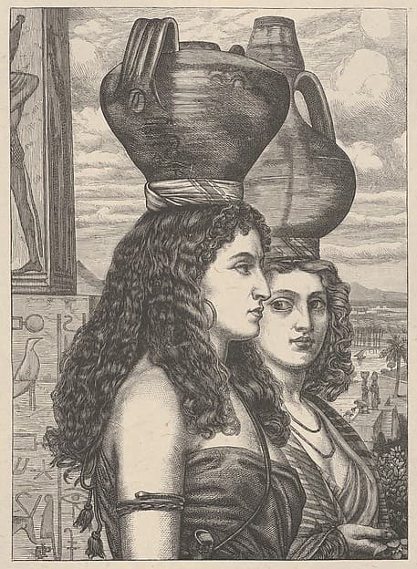 The Israelites in Egypt–Water Carriers, from "Dalziels' Bible Gallery"