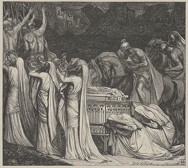 The Fall of the Walls of Jericho, from "Dalziels' Bible Gallery"