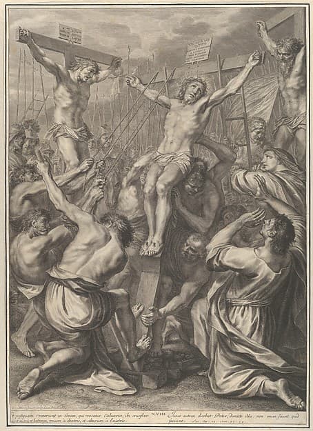 Christ on Raised on the Cross, from The Passion of Christ, plate 19