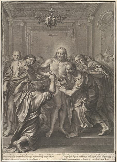 Doubting Thomas, from The Passion of Christ, plate 28