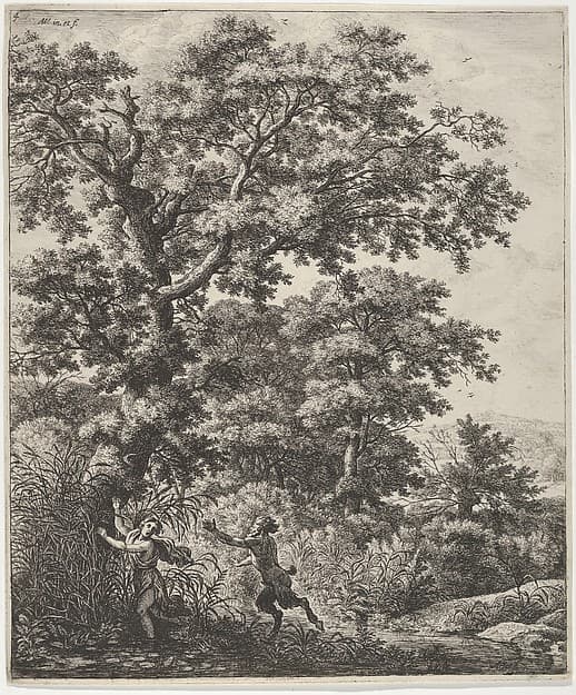 Landscape with Pan and Syrinx, from the Series of Six Mythological Scenes