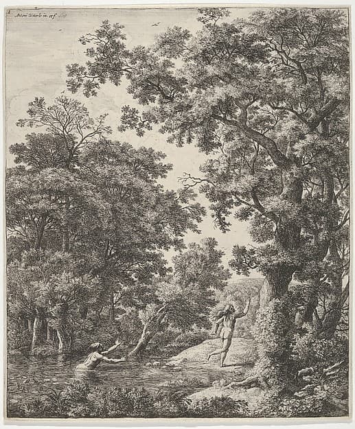 Landscape with Alpheus and Arethusa, from the Series of Six Mythological Scenes