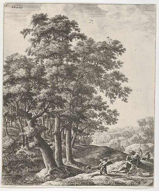 Landscape with Venus and Adonis, from the Series of Six Mythological Scenes