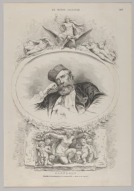 Portrait of Jean-Baptiste Carpeaux, from "Le Monde Illustré"