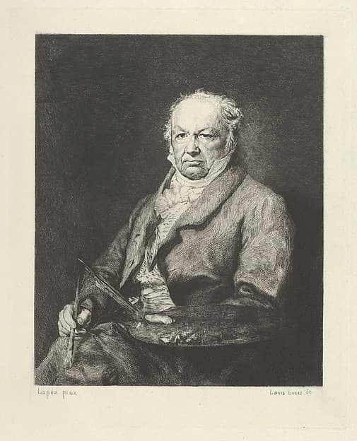 Portrait of Francisco Goya, from "The Portfolio"