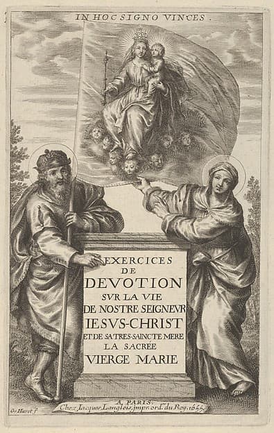 Frontispiece for Exercises de Devotion sur la Vie de Nostre Seigneur Iesus-Christ [...]