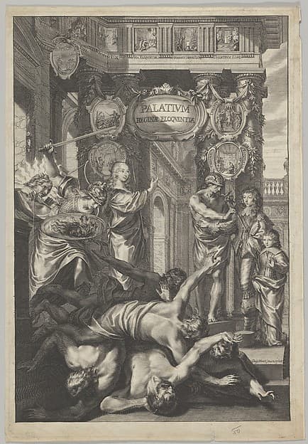 Allegorial Composition with Figures Working According to an Architectural Plan