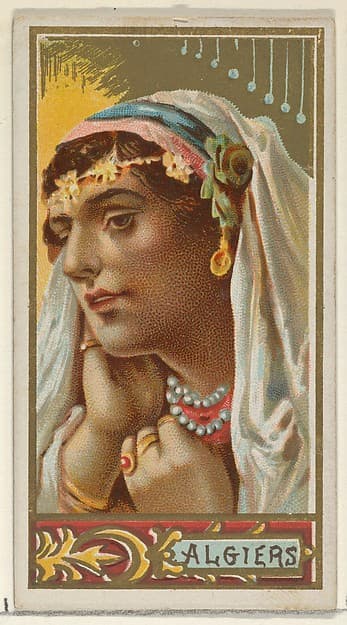 Algiers, from the Types of All Nations series (N24) for Allen & Ginter Cigarettes