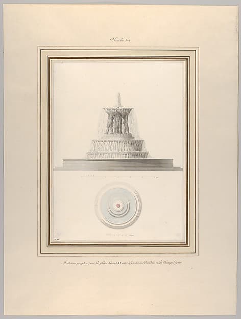Project for a Fountain for La Place Louis XV