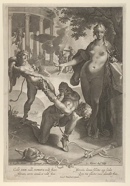 Venus and Cupid Bind Mercury