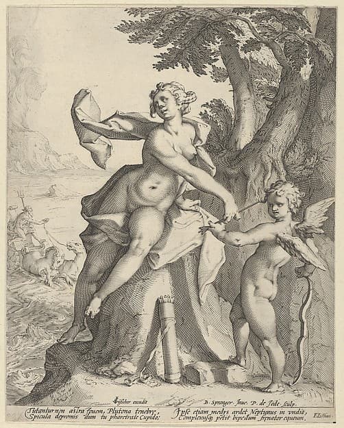 Venus Commanding Cupid to Shoot his Arrow at Pluto
