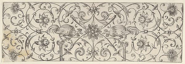 Friezes with Birds, Flowers and Meandering Wreaths and Scrolls (4)