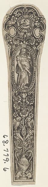 Design for a Knife Handle with the Personification of Prudence
