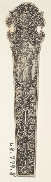 Design for a Knife Handle with the Personification of Charity