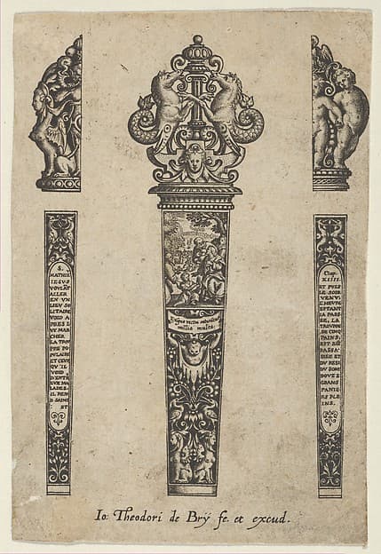 Design for a Knife Handle with the Sermon on the Mount
