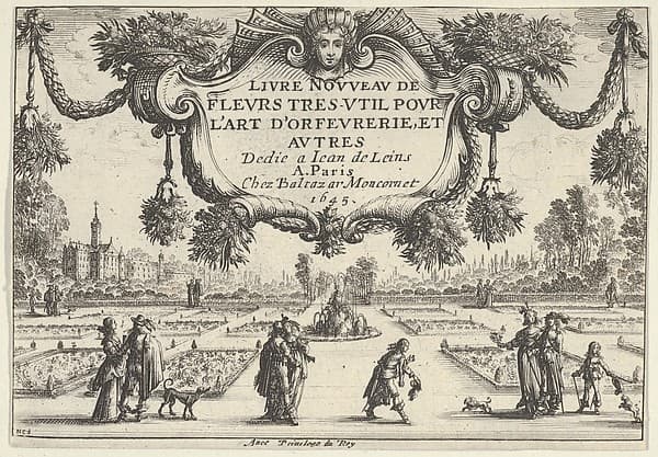 Title Plate, from Livre Nouveau de Fleurs Tres-Util