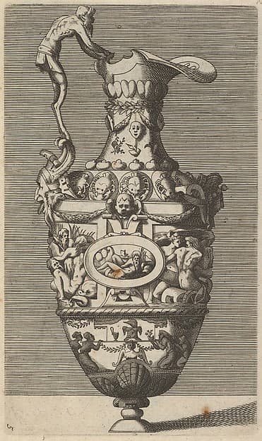 Vase with a River God in an Oval Medallion