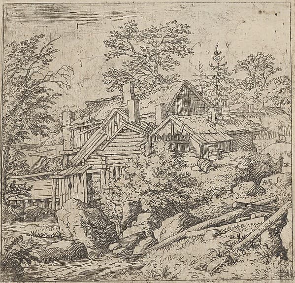 The Hamlet on the Mountain Side