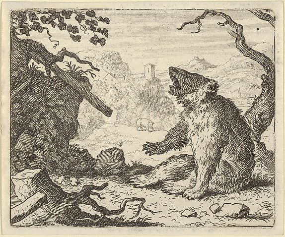 The Bear Calls Renard to Appear Before the Council of the Animals from Hendrick van Alcmar's Renard The Fox