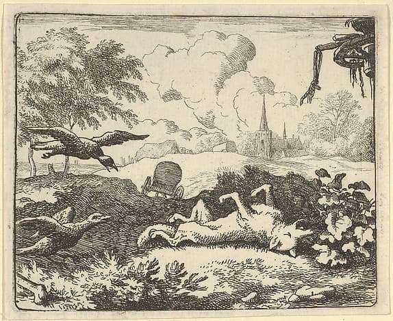 The Reading of a Criminal Action Againt Renard from Hendrick van Alcmar's Renard The Fox