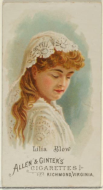 Lilia Blow, from World's Beauties, Series 1 (N26) for Allen & Ginter Cigarettes
