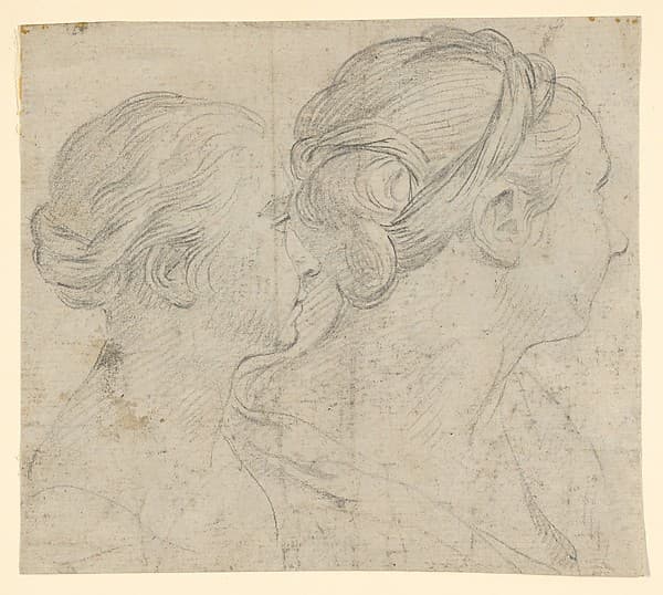 Two heads of women