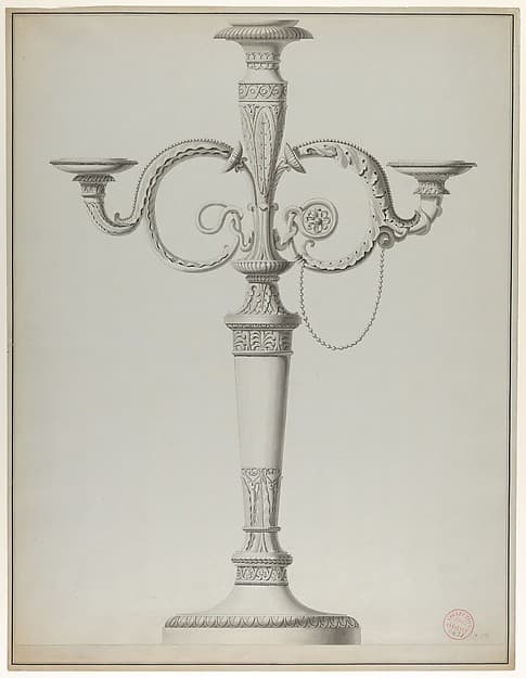 Candelabrum with Alternative Designs for the Arms