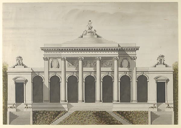 Elevation for the Garden-Front of the Hotel de Brunoy, Faubourg St. Honoré, Paris