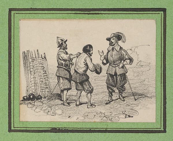 Three men arguing