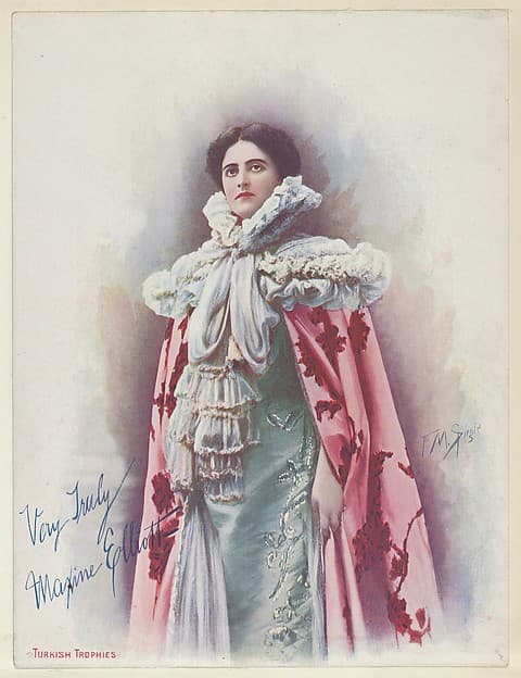 Maxine Elliott, from the Actresses series (T1), distributed by the American Tobacco Co. to promote Turkish Trophies Cigarettes