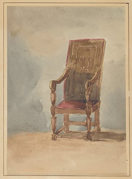 Study of an Antique Armchair