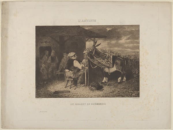 A Tavern in Normandy, from "L'Artiste"